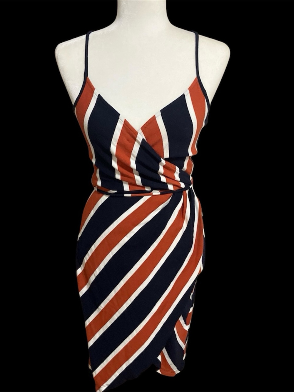 Sexy Striped Wrap Sundress